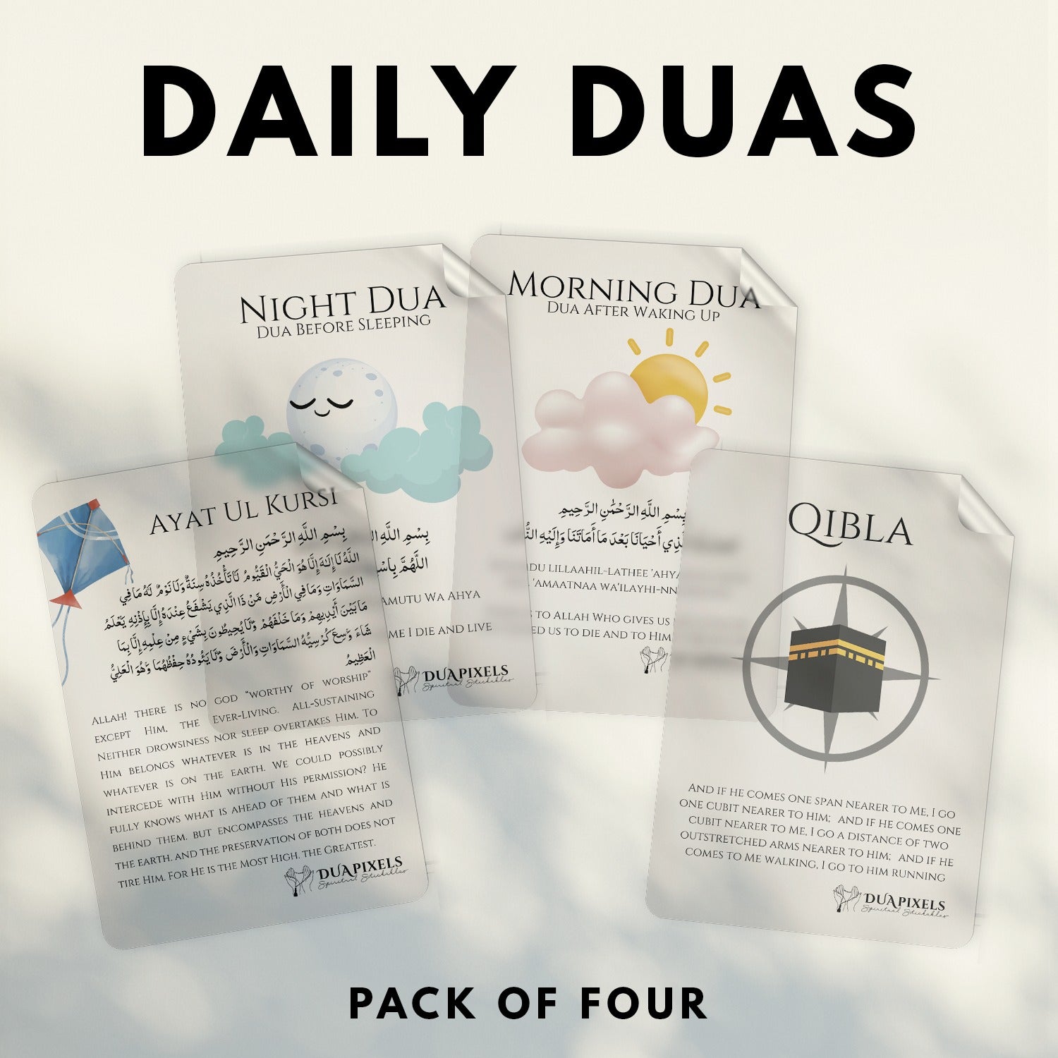 Daily Essentials - Pack of 4 Stickers