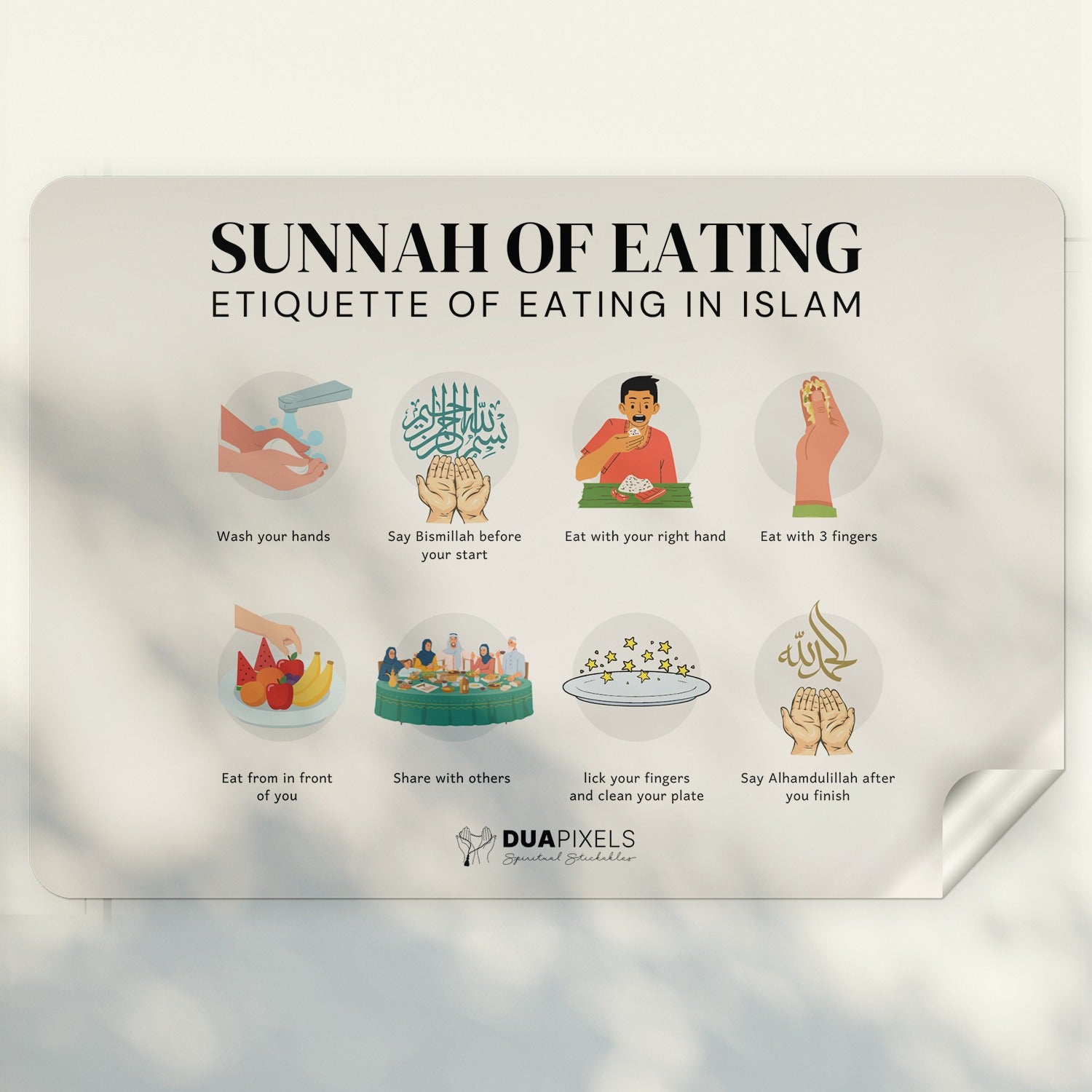 Sunnah of Eating - Sticker